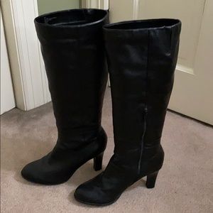 Women’s 2 inch heeled knee high boots